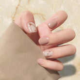 24pcs/set Matte Marble Full Cover False Nail Tips Lunar eclipse Manicure Matte Tips For False Fake Nails Extension False Nails