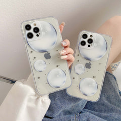 Planet bubble phone case for iphone 12 mini 11 pro max x 7 8 plus xs max xr cartoon silicone shockproof cover shell funda