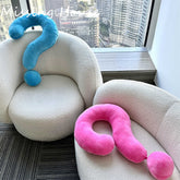 YICKYUE - Funny Question Mark Soft Plush Pillow Cushion Case Home Sofa Bedroom Party Birthday Gift
