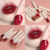 Yickyue Daimanpu Mirror Glass Lipstick Cosmetic Long lasting Women Sexy Red Lip Tint Makeup Matte Velvet Lipgloss Waterproof Lip Stick