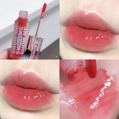 YICKYUE - Show Me Cheap Lipstick Mirror Watery Glass Lip Gloss Moisturizes Whitens Atmosphere Pure Girly Lip Gloss Cosmetics Hot