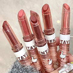 Yickyue Sexy Nude Lipstick Matte Waterproof Long Lasting Brown Velvet Lip Balm Non-stick Cup Lip Gloss Korea Makeup