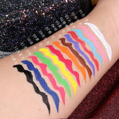 17 Colors Neon Liquid Eyeliner Pencil Colored Blue Green Yellow White Long Lasting Waterproof Eyeliner Pen Women Makeup Tools