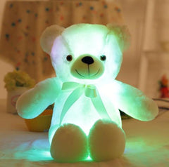 Kawaii Glowing Teddy Bear Luminous 30 cm Creative Light Up LED Colorful Stuffed Animal Plush Toy Christmas Children's Gift
