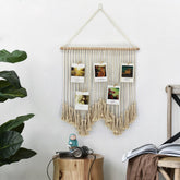 Yickyue Nordic Simple Tapestry Handmade Tassel Macrame BOHO Photo Wall Hanging Tapestries for Living Room Bedroom Marry Home Decor