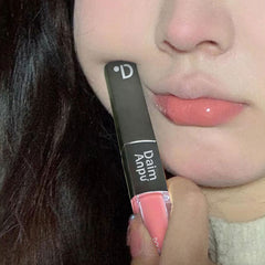 Yickyue New Colored Lip Gloss Double Lip Glaze Does Not Fade Not Touch Cup Velvet Matte Lip Gloss Jelly Toot Lip Lipstick Korean Makeup