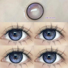 YICKYUE - 1 Pair Contact Lense Green with Power Color Contact Lenses for Eyes Prescription Myopia Lens Natural Look Fast Delivery