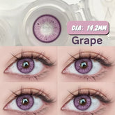 YICKYUE 2Pcs Colored Contact Lenses Purple Big Eyes Yearly Cosplay Blue Green Cosmetic Contact Helloween Soft Makeup Pupils