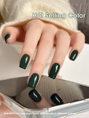 YICKYUE - new autumn and winter military green pure color versatile white long-lasting nail salon suitable for nail polish DIY