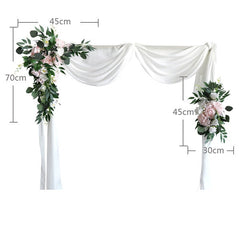 2pcs/set Artificial flower wall garland table centerpiece wedding backdrop decor party cornor flower row