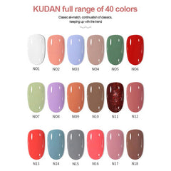 Kudan nail polish free baking long-lasting quick-drying transparent nude nail polish white sequins children's nail polish