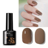 YICKYUE - 8ml Gel Nail Polish Khaki gray brown Nude Nails Art Soak Off UV/LED Manicure Beautylux Vernis Semi Permanent Esmalte