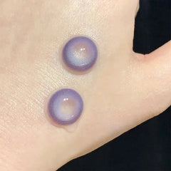 YICKYUE Blue Purple Color Contact Lenses Softlens for Eyes Lenses Cosmetic Eyecontacts with Myopia Fast Shipping