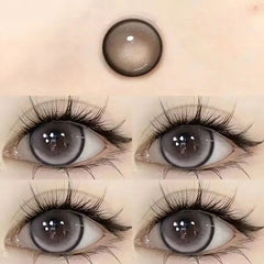 YICKYUE - 1 Pair Contact Lense Green with Power Color Contact Lenses for Eyes Prescription Myopia Lens Natural Look Fast Delivery