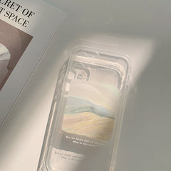 Original diy oil painting clear silicone phone case shockproof capa for iphone se 2020 8 7 plus xs max x xr 11 12 mini pro max