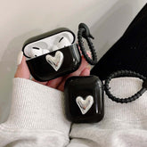 Jane cool black silicone soft love earphone case for airpod 1 2 pro charging box for airpods 3 2021 wireless bluetooth cover