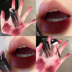 YICKYUE - Dark Brown Matte Mud Lipstick Cream Tint Pigment Waterproof Long Lasting Cheek Lip Tinted Paste Velvet Lip Gloss Makeup Cosmetic