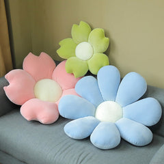 Cute Flower Pillows Decorative Cushions For Sofa Chair Plush Soft Home Office Living Room Floor Sitting Cushion Gift 40/50cm
