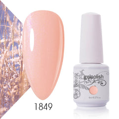 Clou Beaute Nude Colors White Pink Gel Nail Polish Varnish Nail Manicure Semi-Permanent Nail Gel Soak Off UV Lacquer Nail Art