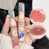Yickyue Cute Bear Matte Lip Mud Red Velvet Mousse Grey Pink Lipstick Waterproof Long Lasting Non-Stick Cup LipGloss Korean Cosmetic