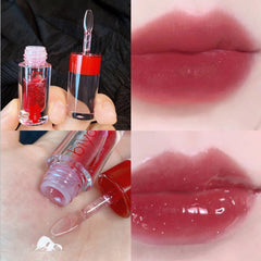 Biya Water Shine Rainbow Lip Oil Lasting Moisturizing Lip Glaze Transparent Shiny Glass Lip Gloss Student Style Cheap Lip Makeup