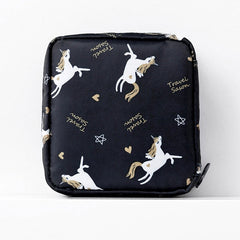 OYOREFD Waterproof Tampon Storage Bag Cute Sanitary Pad Pouches Portable Makeup Lipstick Key Earphone Data Cables Organizer
