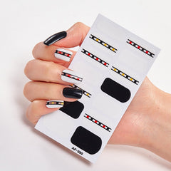New Year Full Cover Nail Sticker Nail Polish Sticker Nail Art Self Adhesive Decor Sticker Creative Christmas Nail Sticker