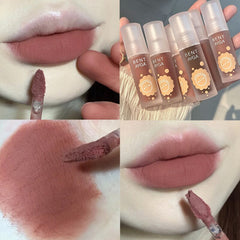 Yickyue Matte Lip Gloss Makeup Long Lasting Red Velvet Easy To Wear Lip Mud Waterproof Creamy Non Sticky Cup Lip Tint Women Lip Cosmetic