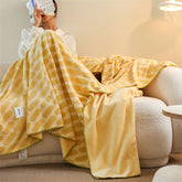 YICKYUE - Nordic Simple Style Imitation Cashmere Blanket, Nap Office Shawl, Autumn and Winter, Sofa Blanket