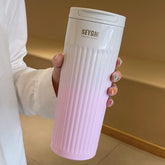 500ml Portable Fashion Stainless steel 304 Coffee Mug Color Changing Design Car Thermos Mug Travel Thermal Cup For Gifts