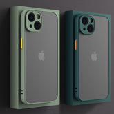 Luxury Matte Armor Shockproof Clear Case For iPhone 13 12 11 Pro Max Mini X Xs XR 7 8 Plus SE 2 2022 Silicone Bumper Hard Cover