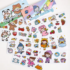 Original Cute Hand Account Hand Account Heat Preservation Cup Mobile Phone Sticker PVC Electric Car Helmet Waterproof Sticker