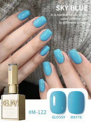 YICKYUE - 1PC 15ML Sky Blue Nail Gel Semi Permanent Nail Art Soaking UV LED Nail Salon DIY Nail Salon Gel For Spring And Summer
