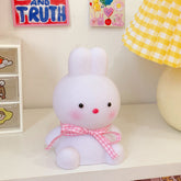 W&G Kawaii Night Light Cartoon Creative Night Light Unplugged Bunny Decoration Bedroom Bedside Lamp Desk Lamp Home Decoration