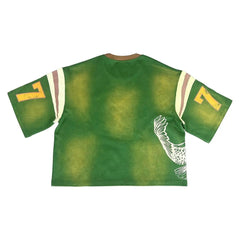 Hearujoy Vintage Aesthetic Gothic Fashion American Summer Casual Hip-hop Splicing T-shirt Man Y2K Retro Sports High Street Jersey Tops