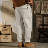 Hearujoy Heavy Washed Corduroy Casual Pants For Men American Vintage Loose Pencil Trousers Spring Autumn Fashion Ankle-Length Pant Male