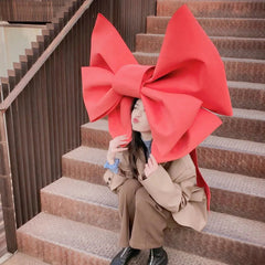 YICKYUE - DIY Giant Bow Wall Hanging Pendant Ornaments Sponge Paper 3mm Material Pack Restaurant Shop Wall Wedding Christmas Home Decor