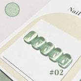 YICKYUE - 1/6PCS Gel Polish - 2025 Iridescent Cat Eye Series, Glass Pearl Shimmer for Tropical Vacation Nails (Nail Supplies)