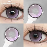 YICKYUE - 1Pair New Color Contact Lenses for Eyes Purple Lenses Gray Pupils Lens Brown Eye Lens Yearly Cosmetic Blue Eye Contacts