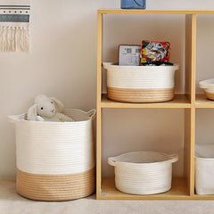 Large storage basket clothes dirty clothes basket bedroom dirty clothes baby toys woven storage basket Japanese style