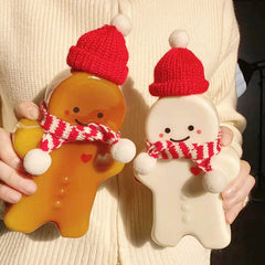 Cute Gingerbread Man Drinking Cup Kitchen Milk Tea Water Botter Portable Shaker Drink Bottle Home Couple Christmas Bottle Gifts