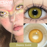 YICKYUE - 1 Pair Hot sales Color Contact Lenses with Diopter Myopia Eyes Cosplay Contacts Lens Halloween Contact Lenses Makeup
