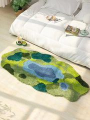 YICKYUE - Modern Design 3D Moss Living Room Area Rug Green Moss Soft Carpet Bedroom Bedside Floor Mat Anti-slip Balcony Hallway Home Rugs