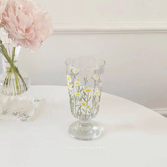New Beautiful Tulip In Summer Little Daisy Vintage Goblet Phnom Penh Glass Girls Sparkling Wine Drink Party Goblet