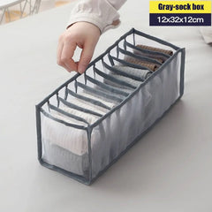 Organizer for Underwear Storage Boxes for Socks Bra Home Washable Foldable Separated Storage Dressing Organizers Divider Boxes