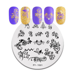 PICT You Fall Patterns Nail Stamping Plates Stencil Stainless Steel Tools Nail Art Stamp Template Design Plate