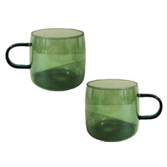 2PC Nordic glass coffee cup milk tea beer heat resistant cocktail wine mug Drinkware tumbler cups household Big mugs