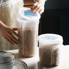 Food Storage Box Cereal Sealed Box Snacks Jar Refrigerator Food Crisper Kitchen Accessories Organizer Home 4 Grid Detachable