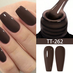 YICKYUE - Gel Nail Polish Brown Orange Blue Pink Green Nails Art Soak Off UV/LED Manicure Beautylux Vernis Semi Permanent Esmalte