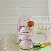 YICKYUE - Floriddle Creative Glass Cup Tumbler Drinkware Tea Juice Milk Coffee Mug Home Water Glasses Glass Vase Nordic Home Design